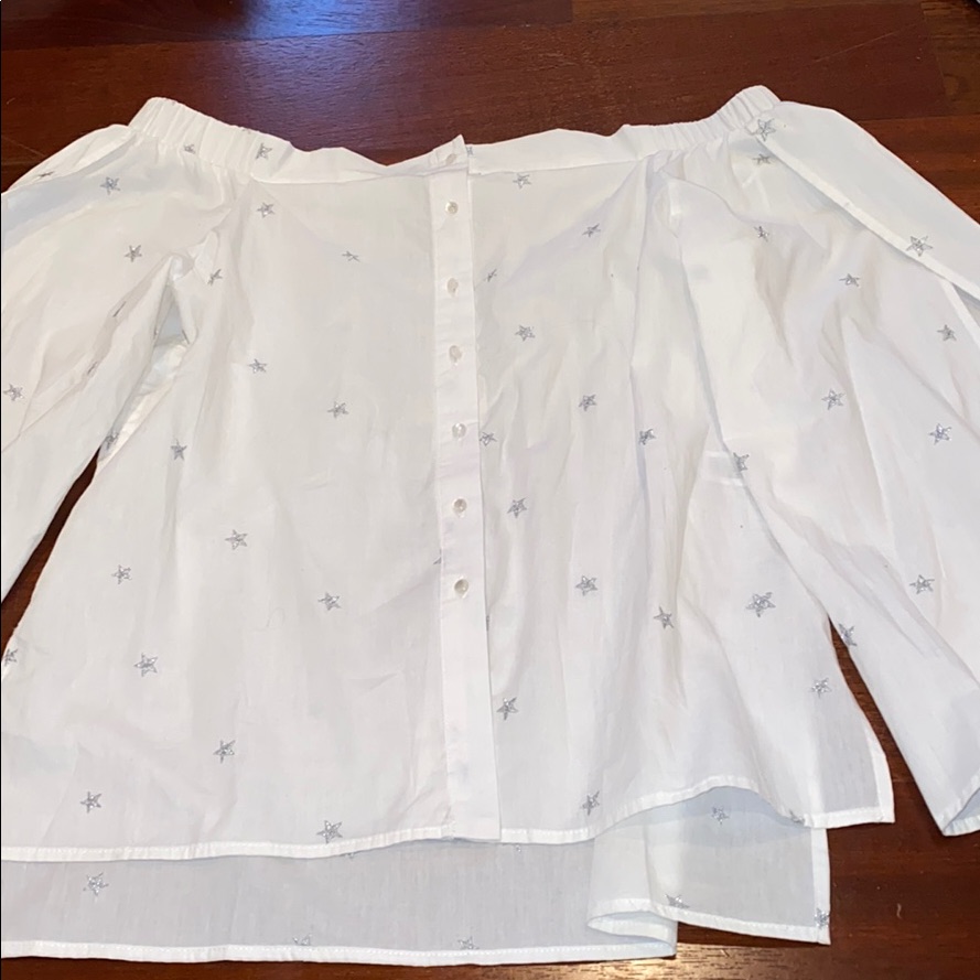Lucky Brand Embroidered Star Top